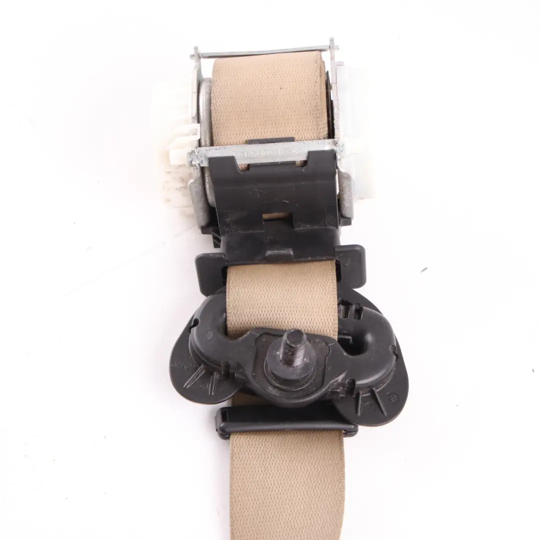 BMW 3 Series E90 E91 LCI Front Left Upper Safety Seat Belt Beige N/S - SKU 9160105 - Part number 9160105