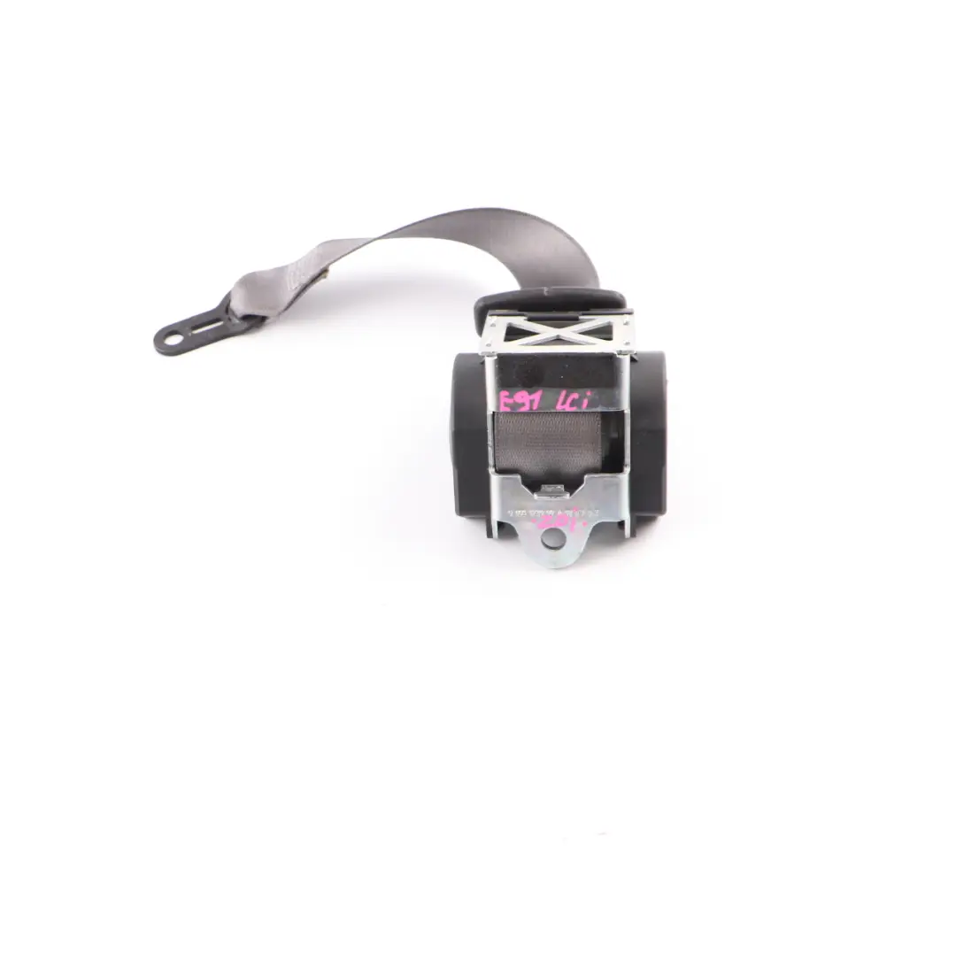 Belt Upper Rear Left Right N/O/S Seatbelt Grey to BMW E91 LCI Seat with Part number 9160129 BMW E91 LCI Seat Belt Upper Rear Left Right N/O/S Seatbelt Grey - SKU 9160129 - Part number 9160129