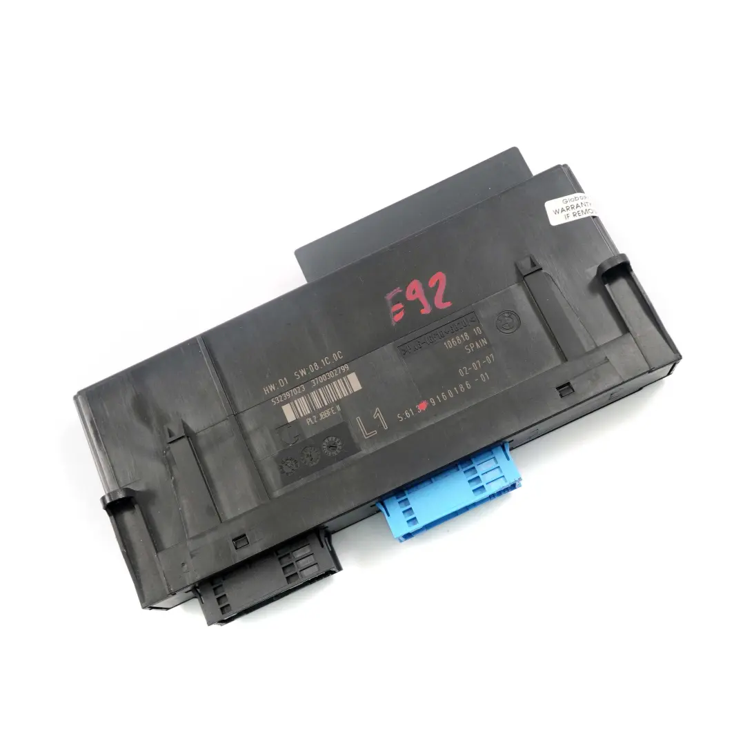 BMW 3 Series E92 ECU Body Control Module Junction Box L1 PL2 JBBFE II - SKU 9160186 - Part number 9160186