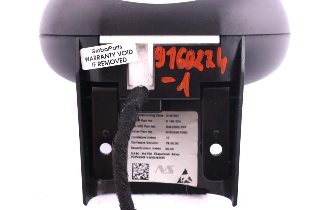 Tachometer Gauge Revolution Counter Chrome 9160224 to BMW MINI Cooper 1 R56 R57 R59 with Part number 9153407 BMW MINI Cooper 1 R56 R57 R59 Tachometer Gauge Revolution Counter Chrome 9160224 - SKU 9160224-1 - Part number 9153407