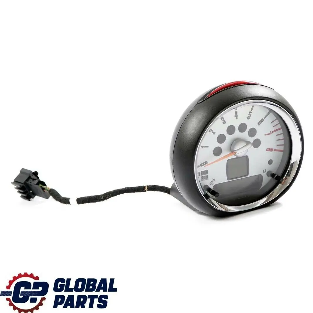 Mini Cooper R56 R57 R59 Compte-Tours Colonne Brillant Silver - SKU 9160224 - Numéro de pièce 9153407