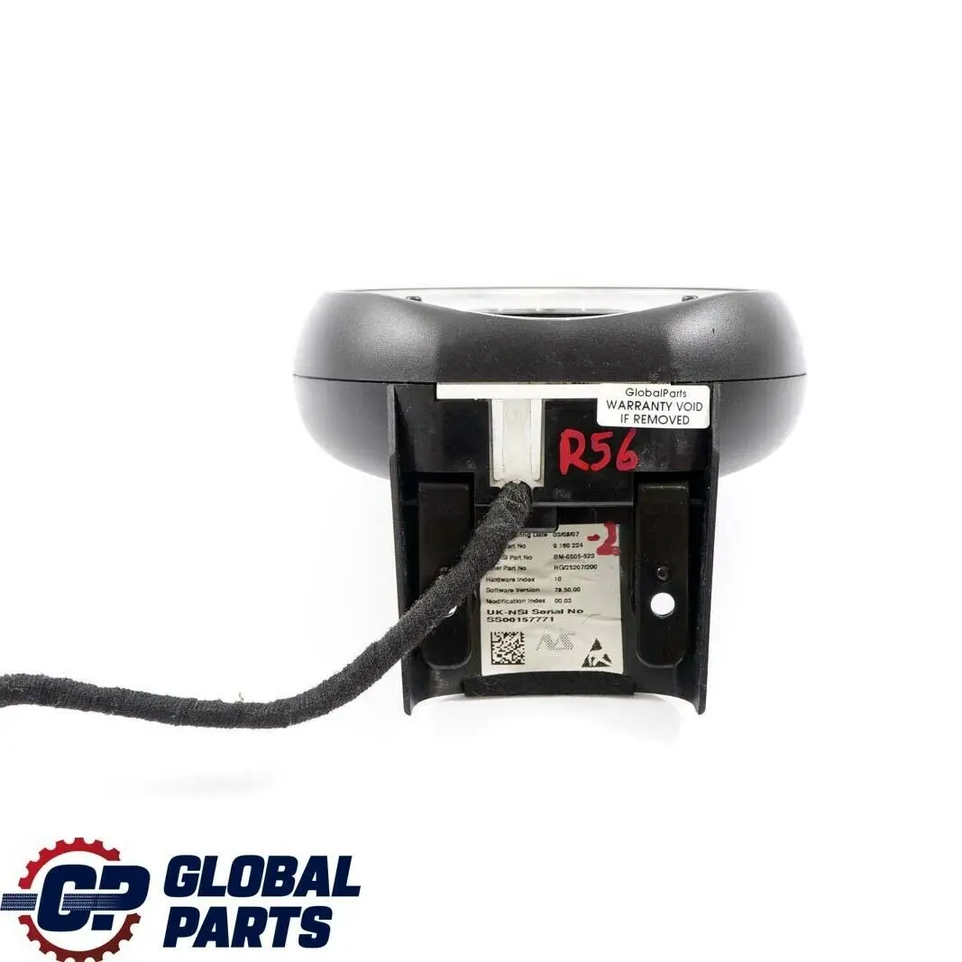 Contagiri Piantone Sterzo Brillante Argento per Mini Cooper R56 R57 R59 con numero di parte 9153407 Mini Cooper R56 R57 R59 Contagiri Piantone Sterzo Brillante Argento - SKU 9160224 - Numero di parte 9153407