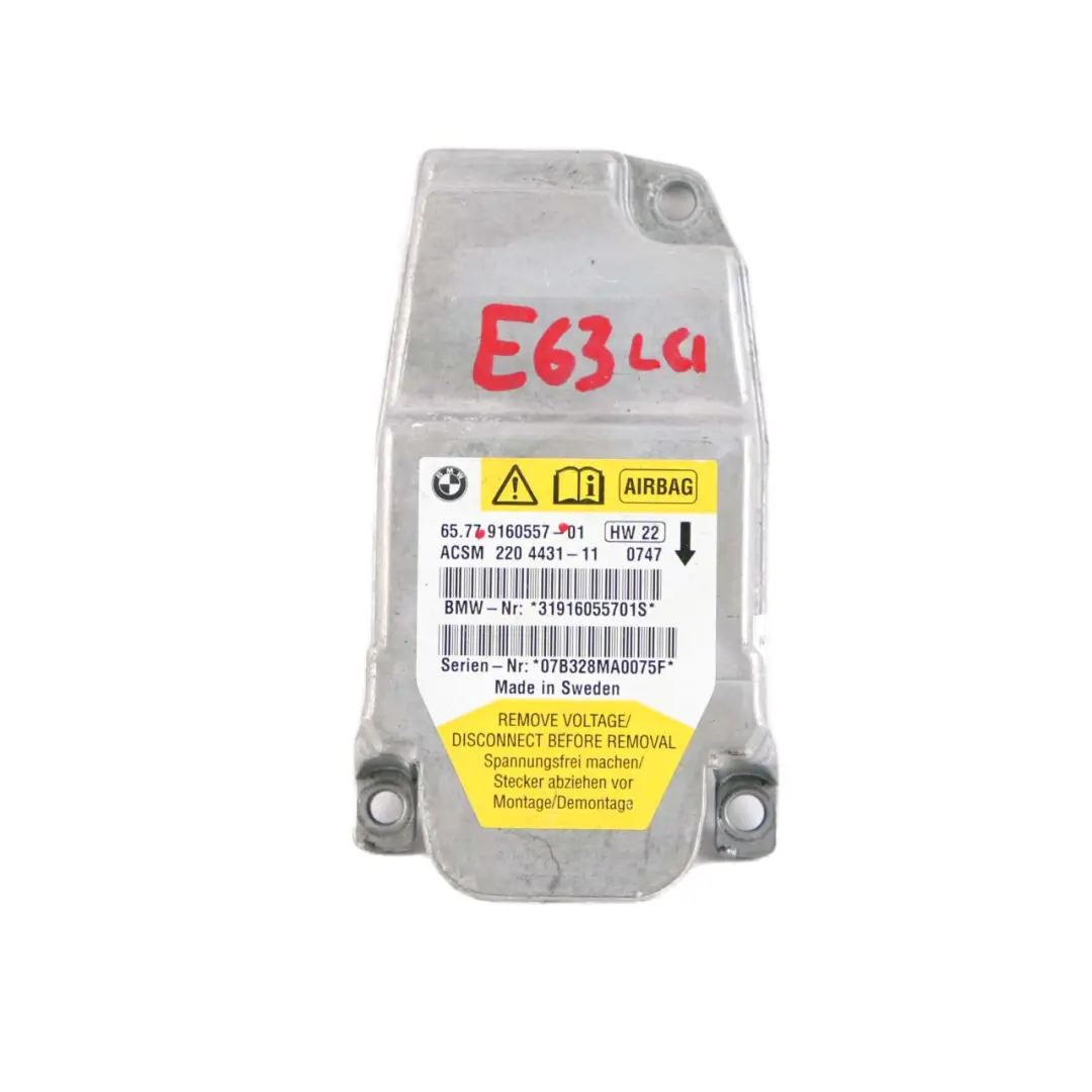 Module Control Unit Module ECU to BMW Z4 E60 E61 E63 E85 Air with Part number 9160557 BMW Z4 E60 E61 E63 E85 Air Module Control Unit Module ECU - SKU 9160557 - Part number 9160557