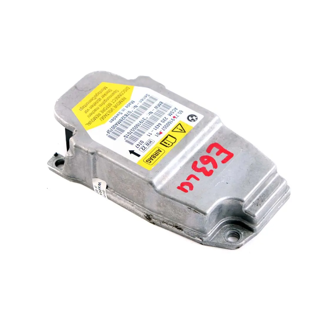 BMW Z4 E60 E61 E63 E85 Airbag Unidad de Control Módulo ECU - SKU 9160557 - Número de pieza 9160557