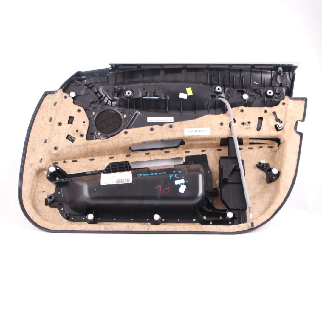 Scheda Porta BMW F01 F02 Anteriore Sinistra Rivestimento Trim Nero Pelle Dakota per con numero di parte 9160801 Scheda Porta BMW F01 F02 Anteriore Sinistra Rivestimento Trim Nero Pelle Dakota - SKU 9160801 - Numero di parte 9160801