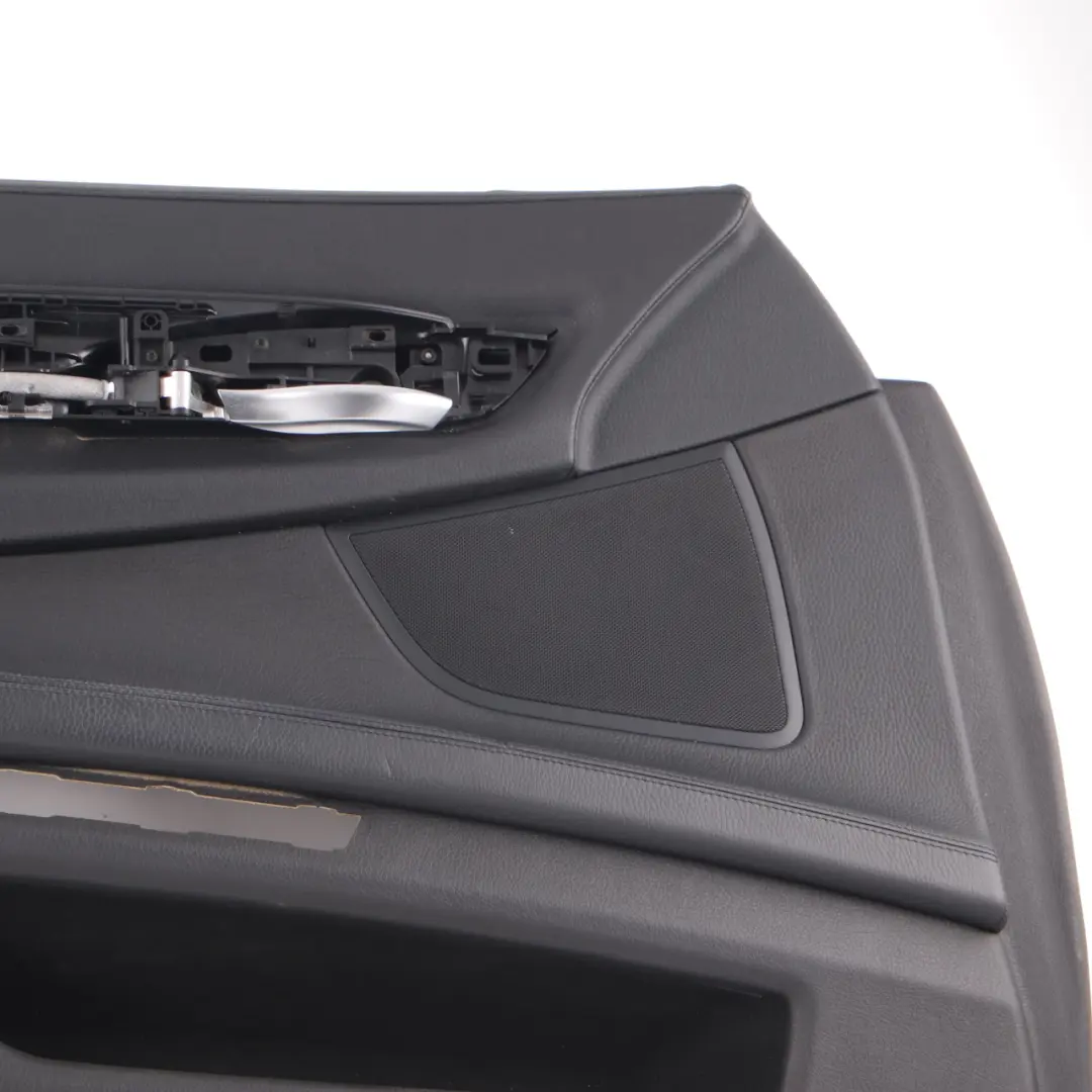 BMW F01 F02 Boczek Tapicerka Drzwi Przednia Lewa Skóra Czarna - SKU 9160801 - Numer Części 9160801