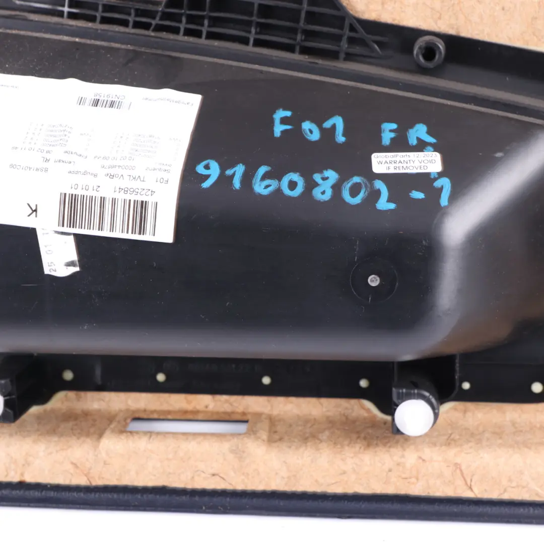 Door Card BMW F01 F02 Front Right O/S Trim Panel Cover Black Leather Dakota to with Part number 9160802 Door Card BMW F01 F02 Front Right O/S Trim Panel Cover Black Leather Dakota - SKU 9160802-1 - Part number 9160802