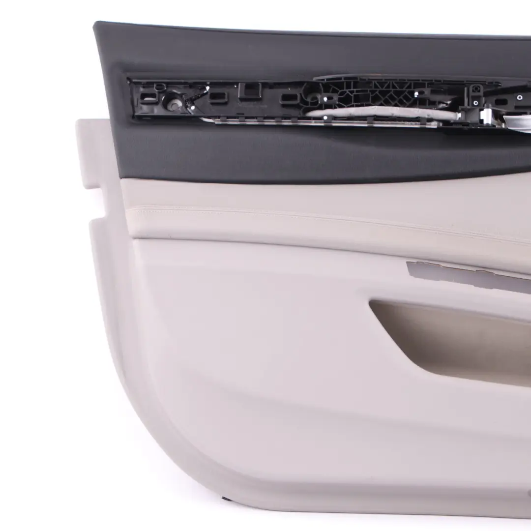 Door Card Front Left N/S Trim Panel Cover Grey Leather Dakota to BMW F01 F02 with Part number 9160805 BMW F01 F02 Door Card Front Left N/S Trim Panel Cover Grey Leather Dakota - SKU 9160805 - Part number 9160805