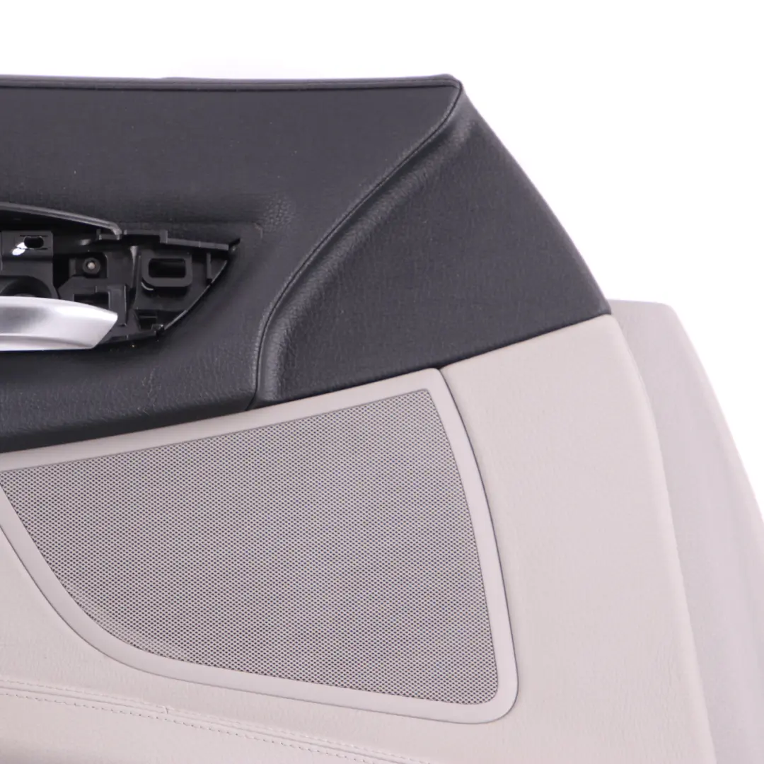 Door Card Front Left N/S Trim Panel Cover Grey Leather Dakota to BMW F01 F02 with Part number 9160805 BMW F01 F02 Door Card Front Left N/S Trim Panel Cover Grey Leather Dakota - SKU 9160805 - Part number 9160805