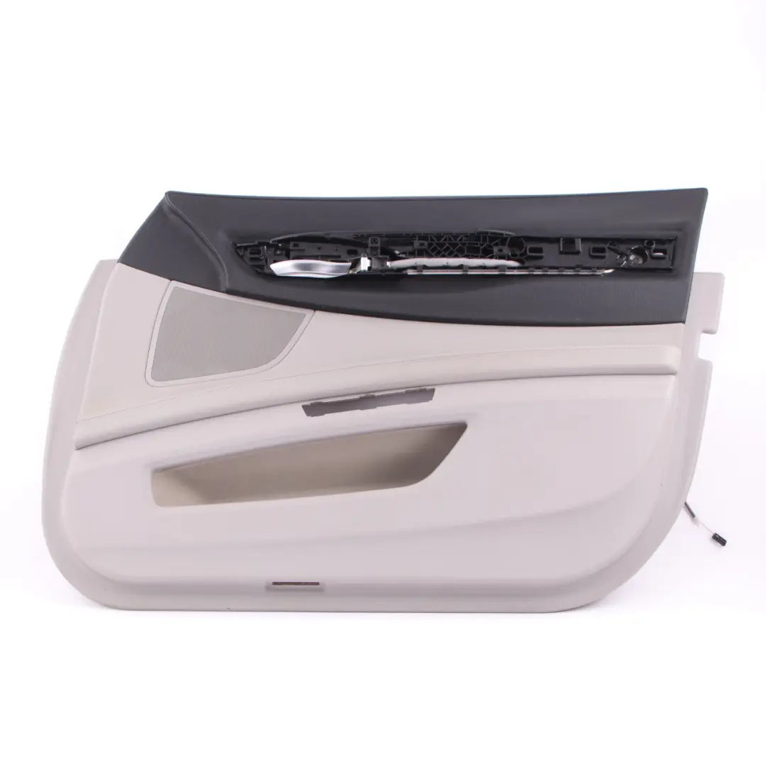 Door Card Front Right O/S Trim Panel Cover Grey Leather Dakota to BMW F01 F02 with Part number 9160806 BMW F01 F02 Door Card Front Right O/S Trim Panel Cover Grey Leather Dakota - SKU 9160806 - Part number 9160806