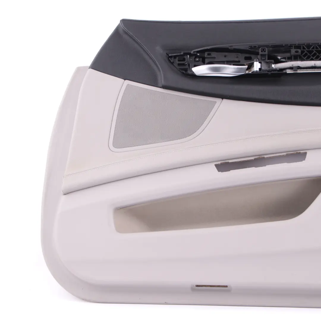 Door Card Front Right O/S Trim Panel Cover Grey Leather Dakota to BMW F01 F02 with Part number 9160806 BMW F01 F02 Door Card Front Right O/S Trim Panel Cover Grey Leather Dakota - SKU 9160806 - Part number 9160806