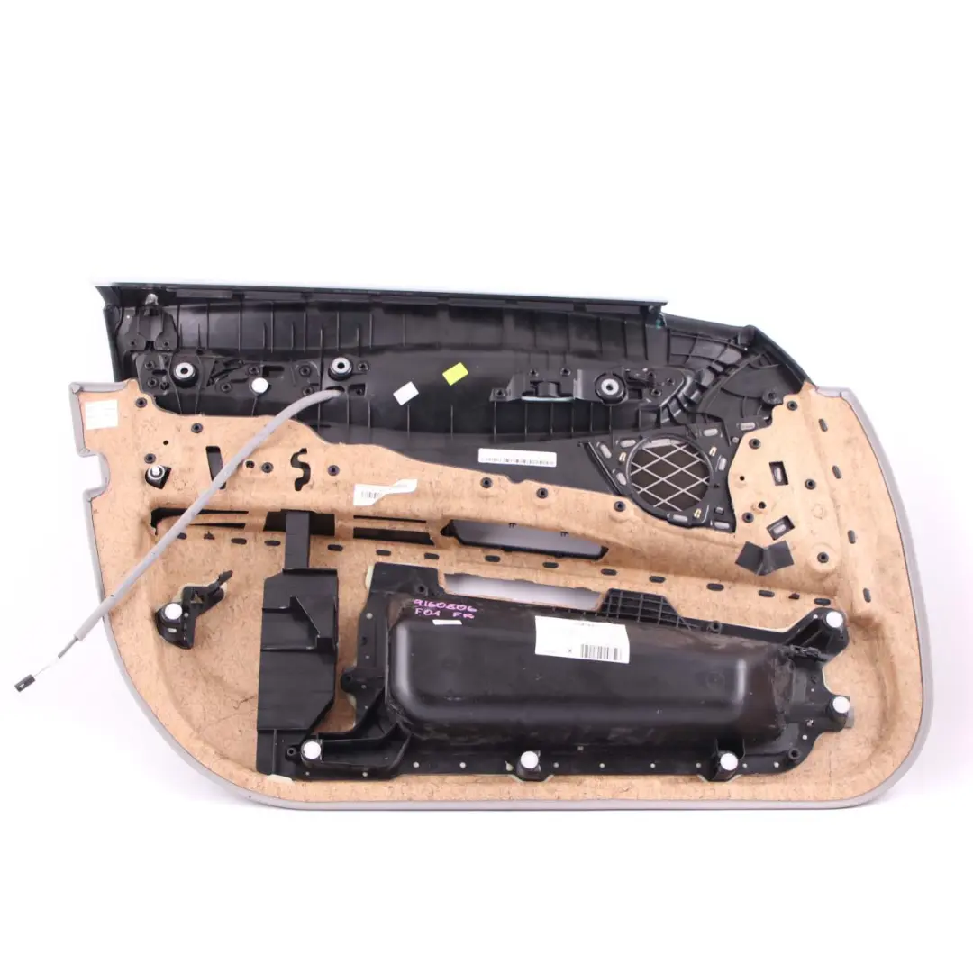 Door Card Front Right O/S Trim Panel Cover Grey Leather Dakota to BMW F01 F02 with Part number 9160806 BMW F01 F02 Door Card Front Right O/S Trim Panel Cover Grey Leather Dakota - SKU 9160806 - Part number 9160806