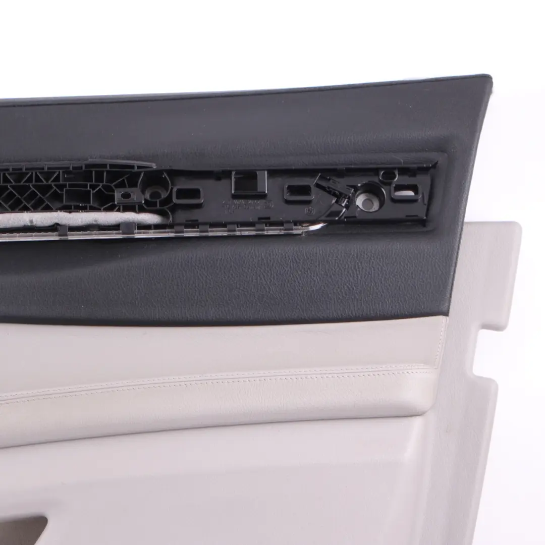 BMW F01 F02 Door Card Front Right O/S Trim Panel Cover Grey Leather Dakota - SKU 9160806 - Part number 9160806