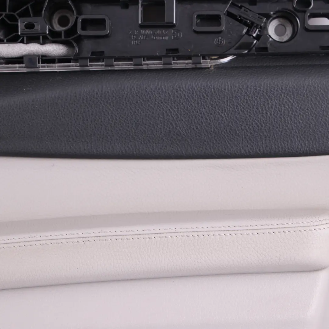 BMW F01 F02 Door Card Front Right O/S Trim Panel Cover Grey Leather Dakota - SKU 9160806 - Part number 9160806