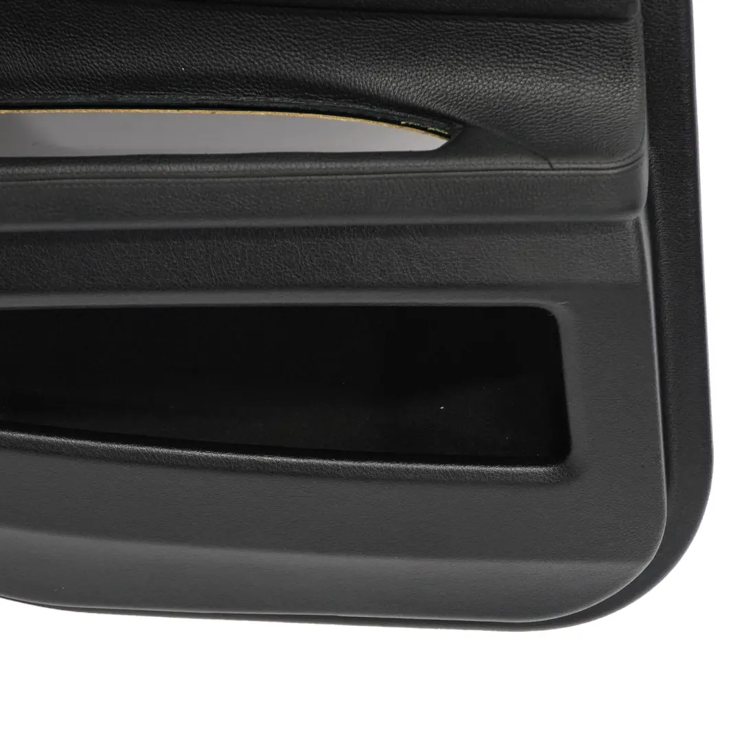  Scheda porta BMW F01 posteriore sinistra Coperchio pannello pelle nera Dakota - SKU 9161069 - Numero di parte 9161069