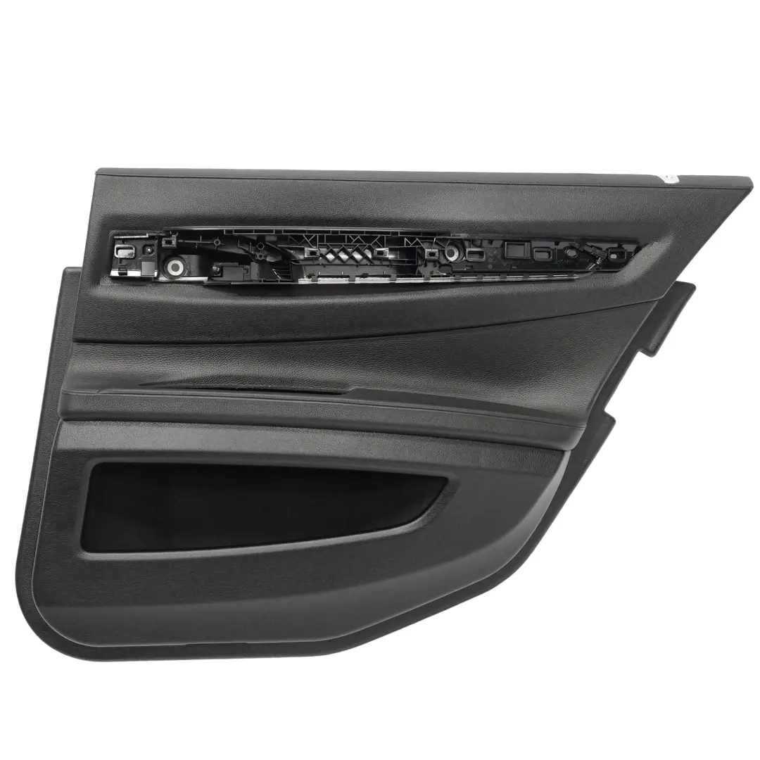  Scheda porta BMW F01 F02 posteriore destra Coperchio pannello pelle nera Dakota - SKU 9161070-1 - Numero di parte 9161070