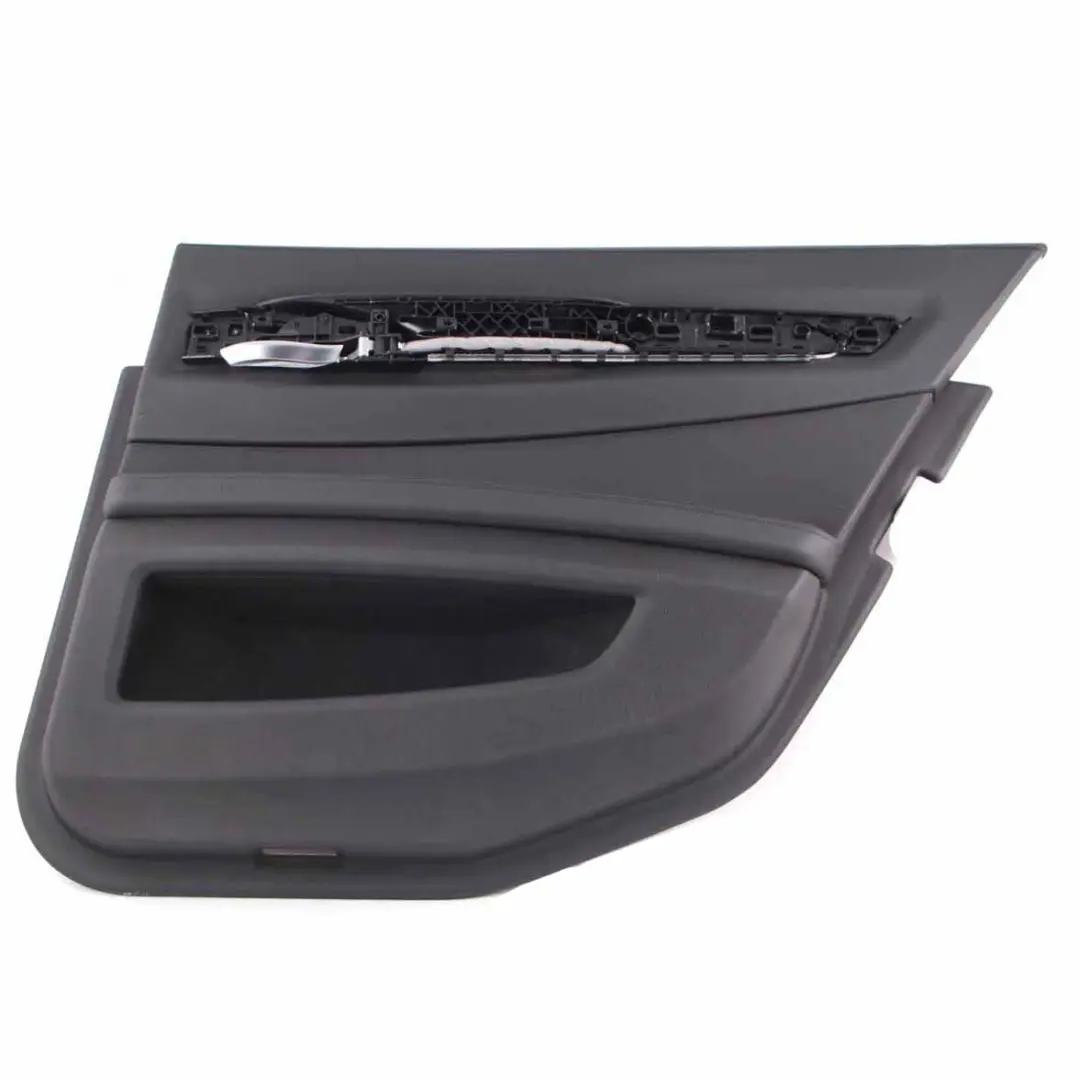 Door Card BMW F01 F02 Rear Right O/S Trim Panel Cover Black Leather Dakota to with Part number 9161070 Door Card BMW F01 F02 Rear Right O/S Trim Panel Cover Black Leather Dakota - SKU 9161070 - Part number 9161070