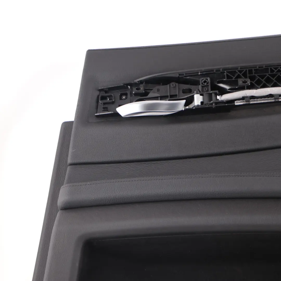 Door Card BMW F01 F02 Rear Right O/S Trim Panel Cover Black Leather Dakota to with Part number 9161070 Door Card BMW F01 F02 Rear Right O/S Trim Panel Cover Black Leather Dakota - SKU 9161070 - Part number 9161070