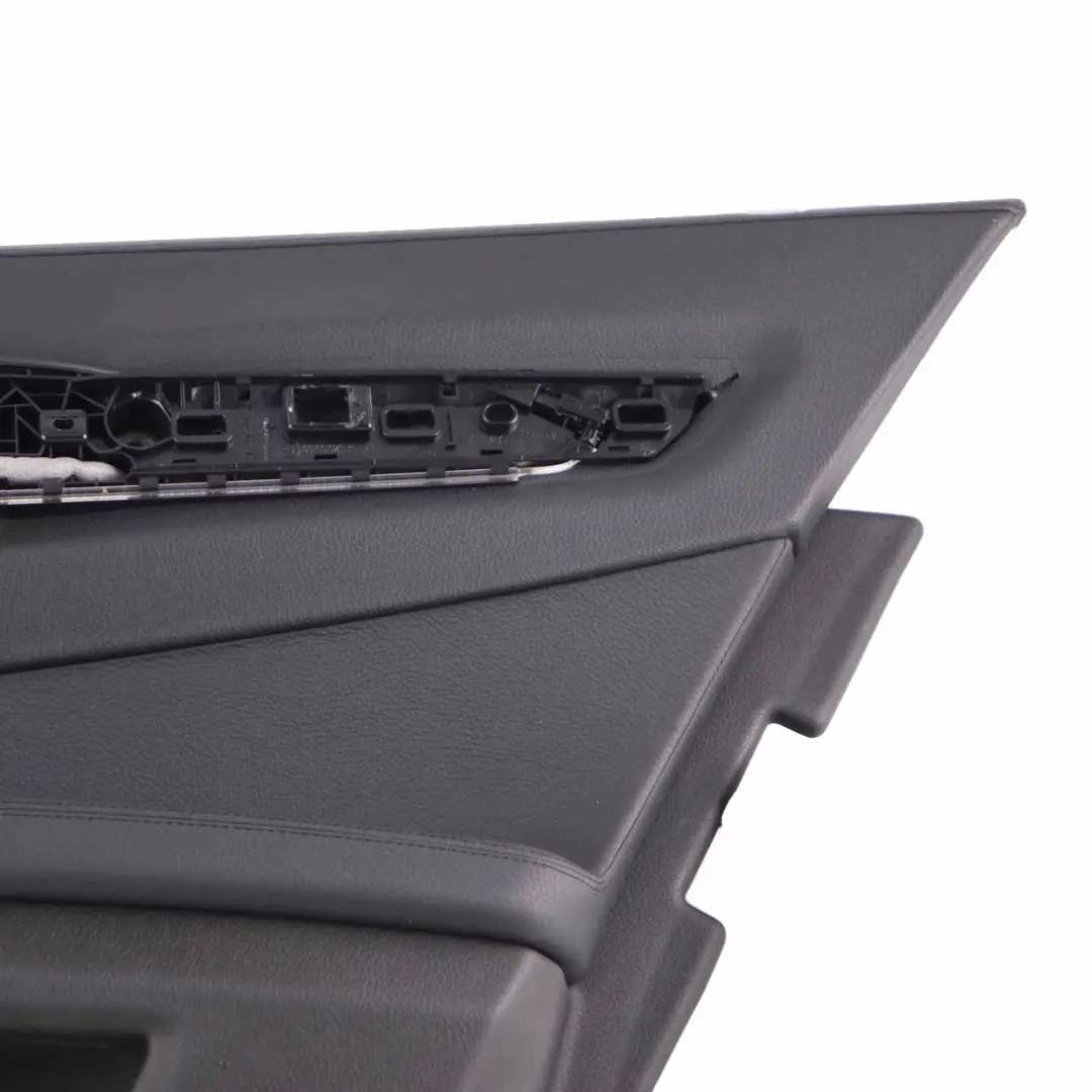 Door Card BMW F01 F02 Rear Right O/S Trim Panel Cover Black Leather Dakota to with Part number 9161070 Door Card BMW F01 F02 Rear Right O/S Trim Panel Cover Black Leather Dakota - SKU 9161070 - Part number 9161070