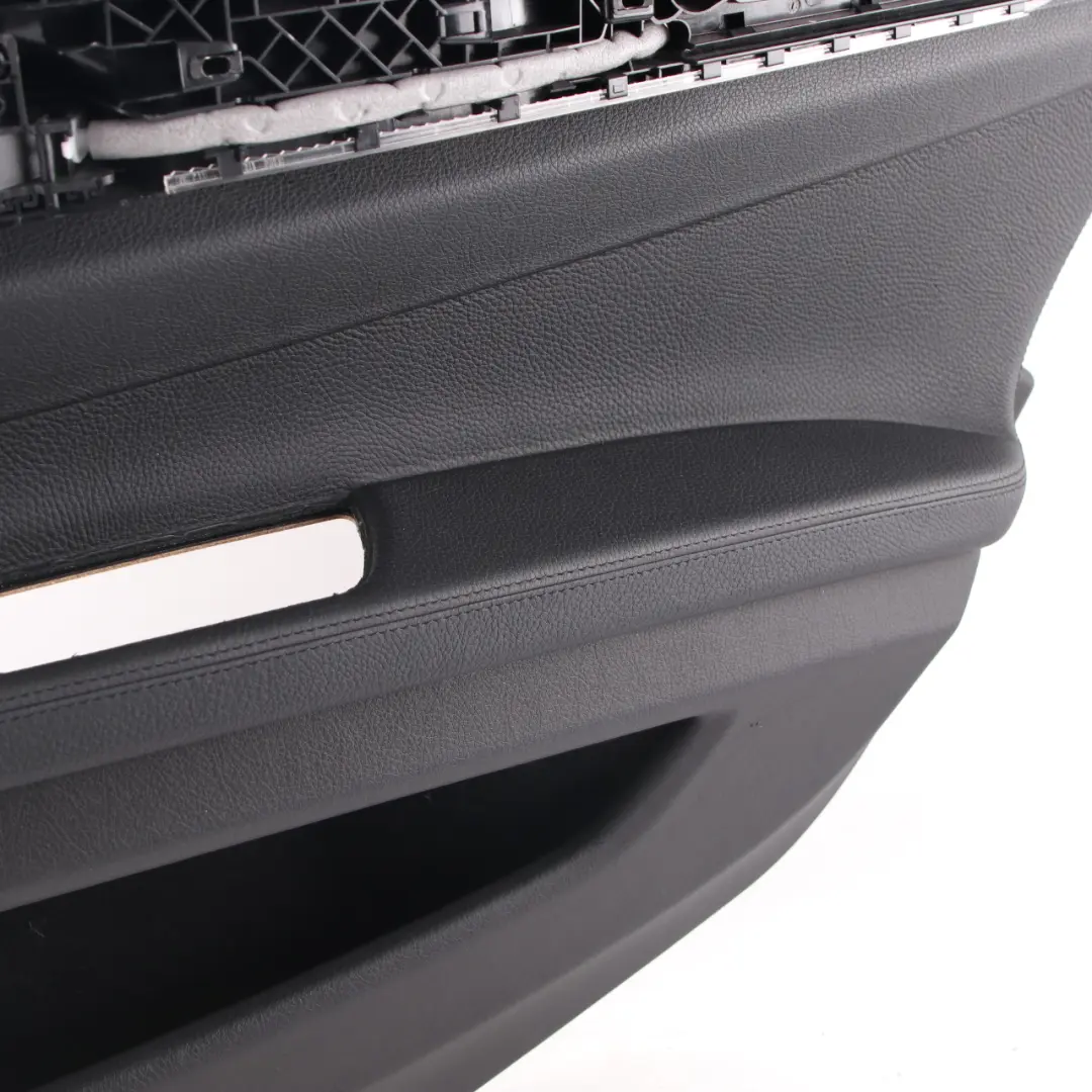 Door Card BMW F01 F02 Rear Right O/S Trim Panel Cover Black Leather Dakota to with Part number 9161070 Door Card BMW F01 F02 Rear Right O/S Trim Panel Cover Black Leather Dakota - SKU 9161070 - Part number 9161070