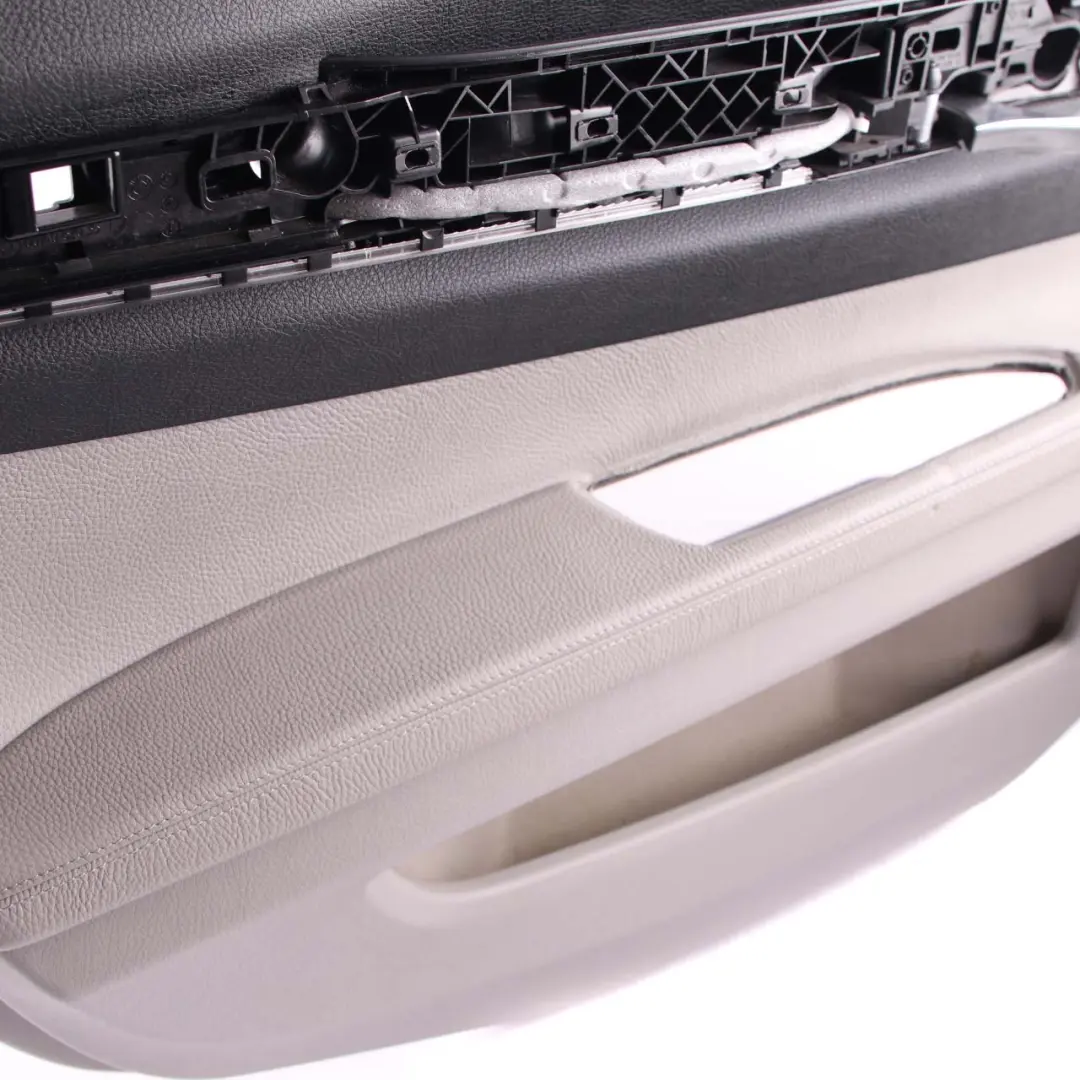 Door Card Rear Left N/S Trim Panel Cover Grey Leather Dakota to BMW F01 F02 with Part number 9161073 BMW F01 F02 Door Card Rear Left N/S Trim Panel Cover Grey Leather Dakota - SKU 9161073 - Part number 9161073
