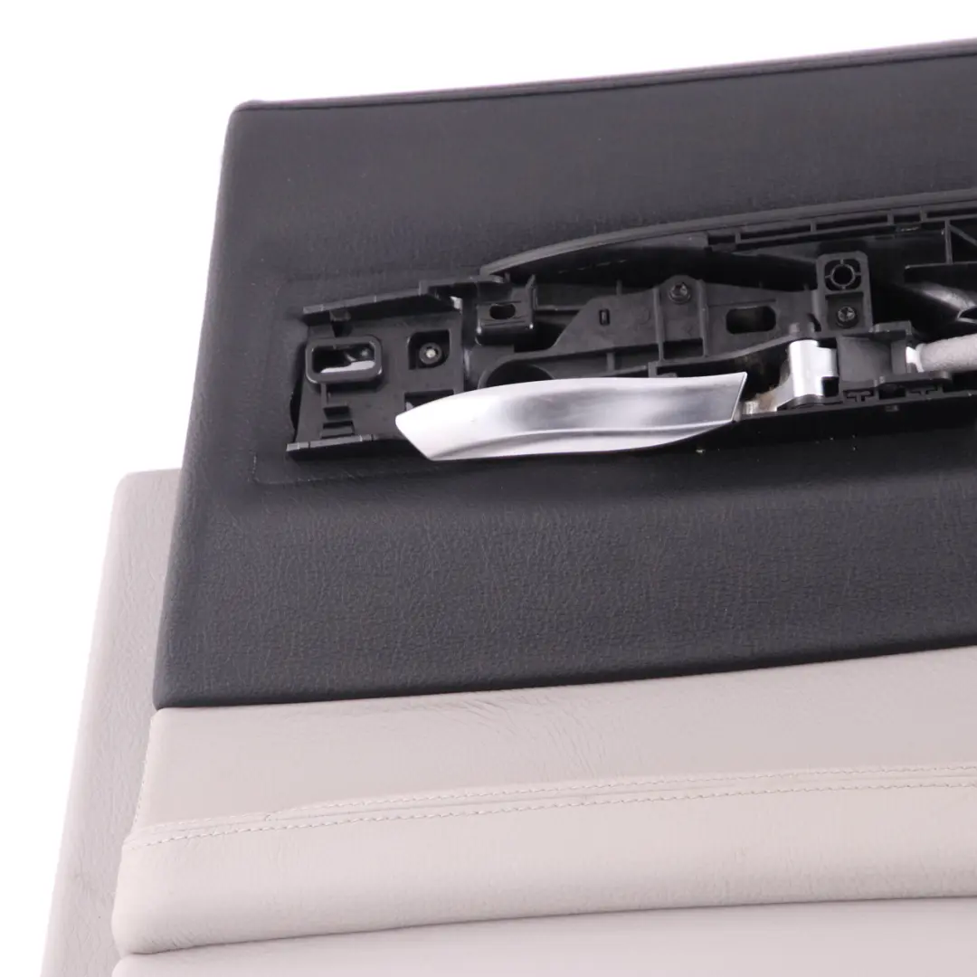 BMW F01 F02 Door Card Rear Right O/S Trim Panel Cover Grey Leather Dakota - SKU 9161074 - Part number 9161074