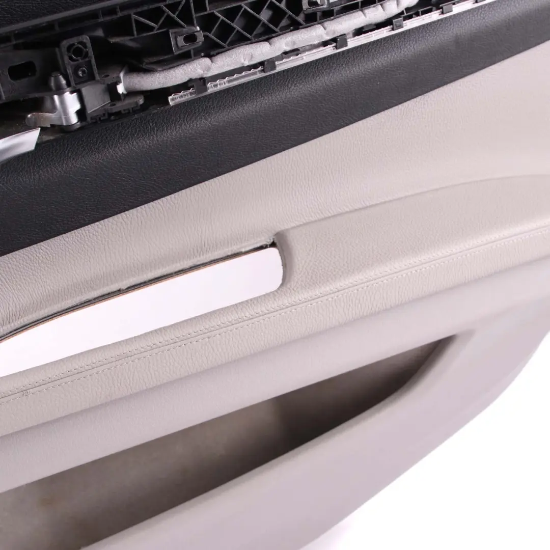 BMW F01 F02 Door Card Rear Right O/S Trim Panel Cover Grey Leather Dakota - SKU 9161074 - Part number 9161074
