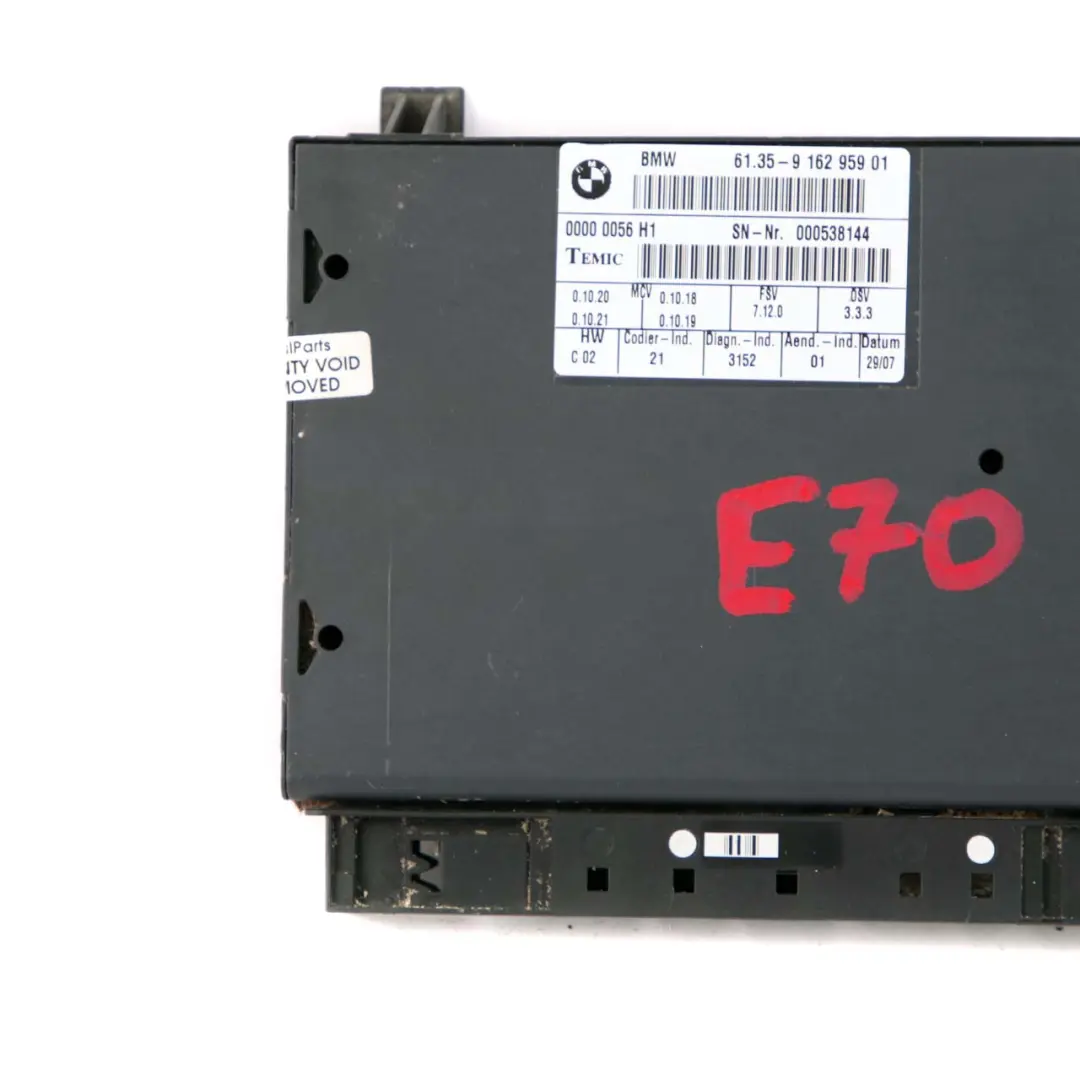 Control Unit BMW X5 E70 E87 E90 E91 E92 Module Memory ECU Seat - SKU 9162959 - Part number 9162959
