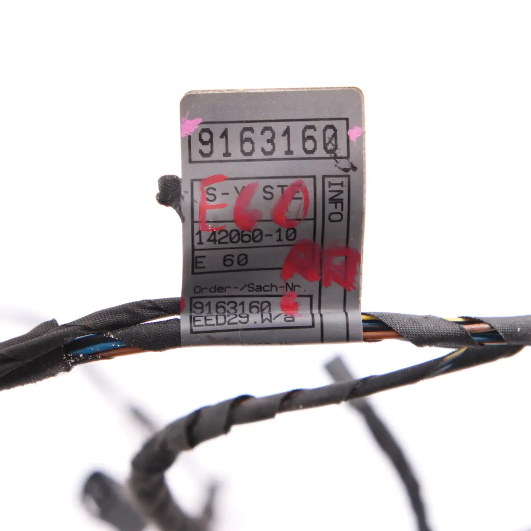 Door Cable BMW E60 E61 Rear Left Right N/O/S Wiring Harness to with Part number 9163160 Door Cable BMW E60 E61 Rear Left Right N/O/S Wiring Harness - SKU 9163160 - Part number 9163160