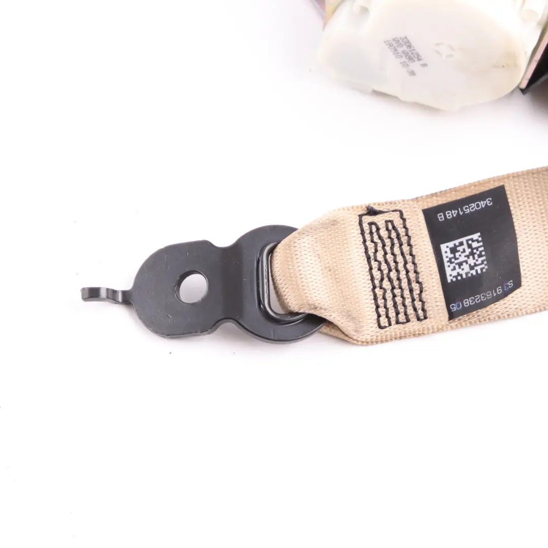 Seat Belt BMW F01 F10 Upper Rear Left Right N/O/S Seatbelt Venetobeige - SKU 9163238 - Part number 9163238