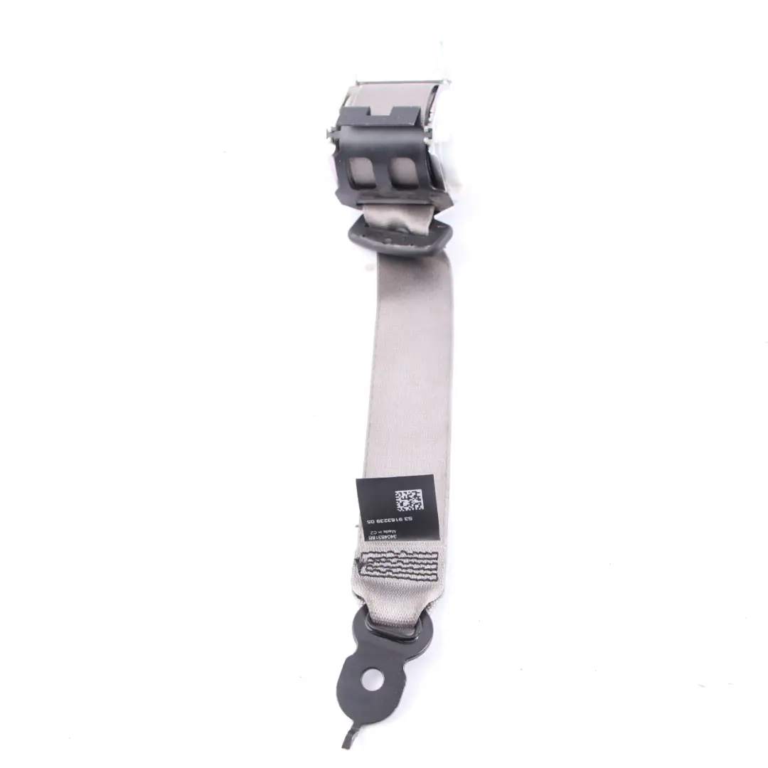 BMW F01 F10 Seat Belt Upper Rear Left Right N/O/S Seatbelt Everest Grey - SKU 9163239 - Part number 9163239