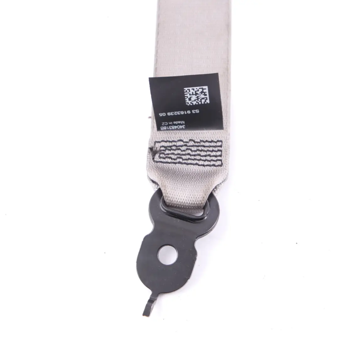 BMW F01 F10 Seat Belt Upper Rear Left Right N/O/S Seatbelt Everest Grey - SKU 9163239 - Part number 9163239