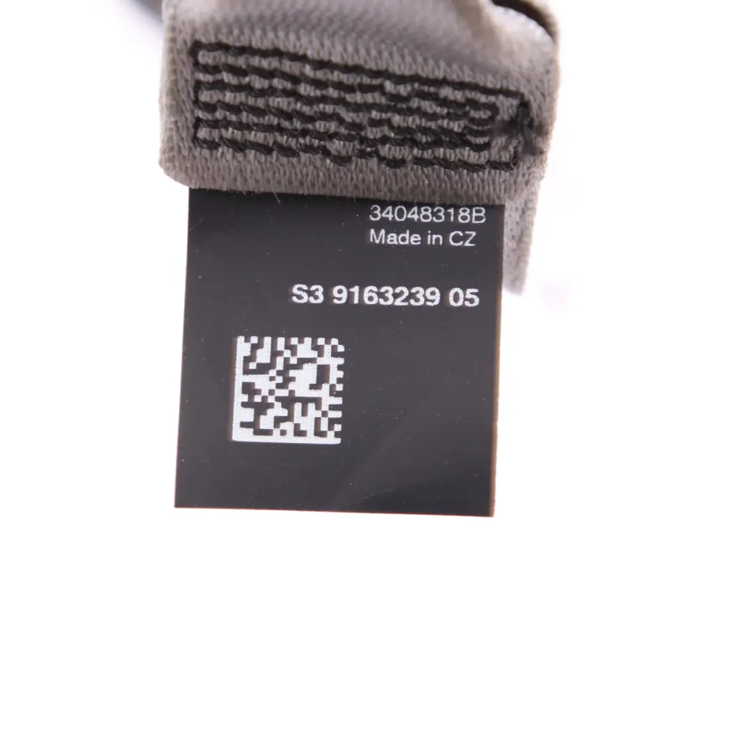 Belt Upper Rear Left Right N/O/S Seatbelt Everest Grey to BMW F01 F10 Seat with Part number 9163239 BMW F01 F10 Seat Belt Upper Rear Left Right N/O/S Seatbelt Everest Grey - SKU 9163239 - Part number 9163239