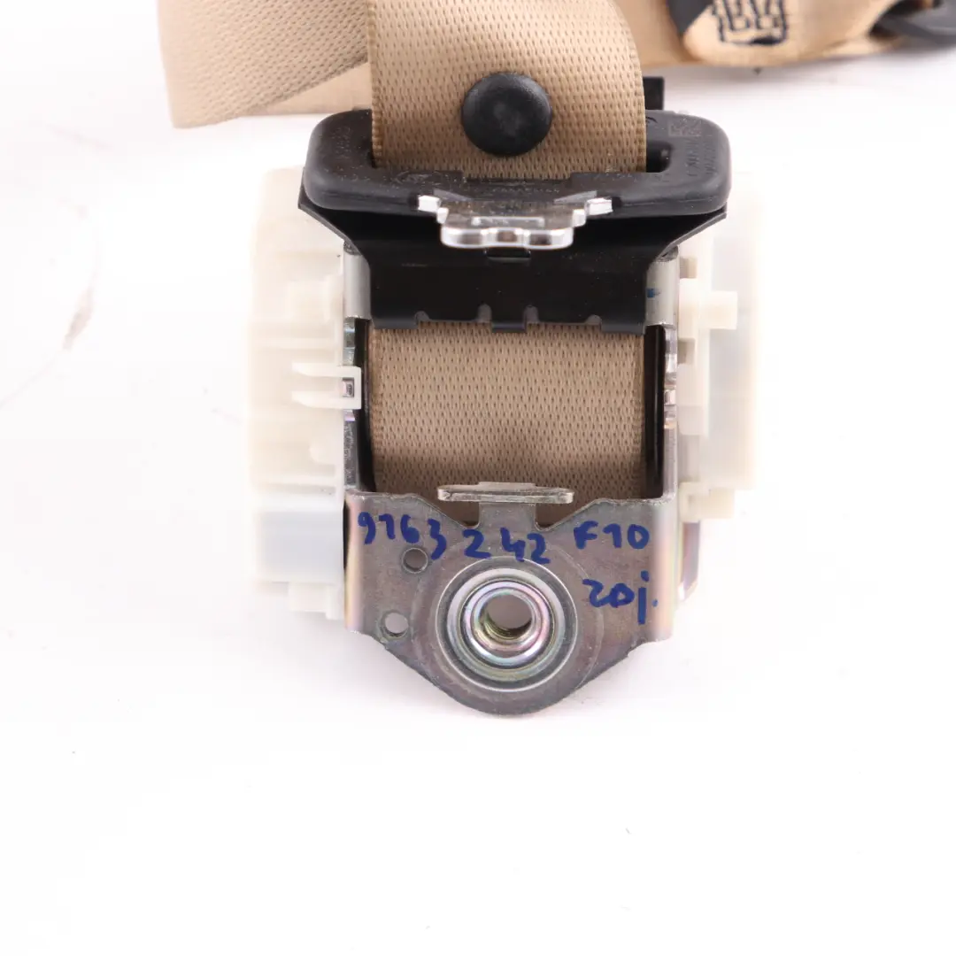 BMW F10 Rücksitzgurt Mitte Mitte Oberer Sicherheitsgurt Venetobeige - SKU 9163242 - Teilenummer 9163242