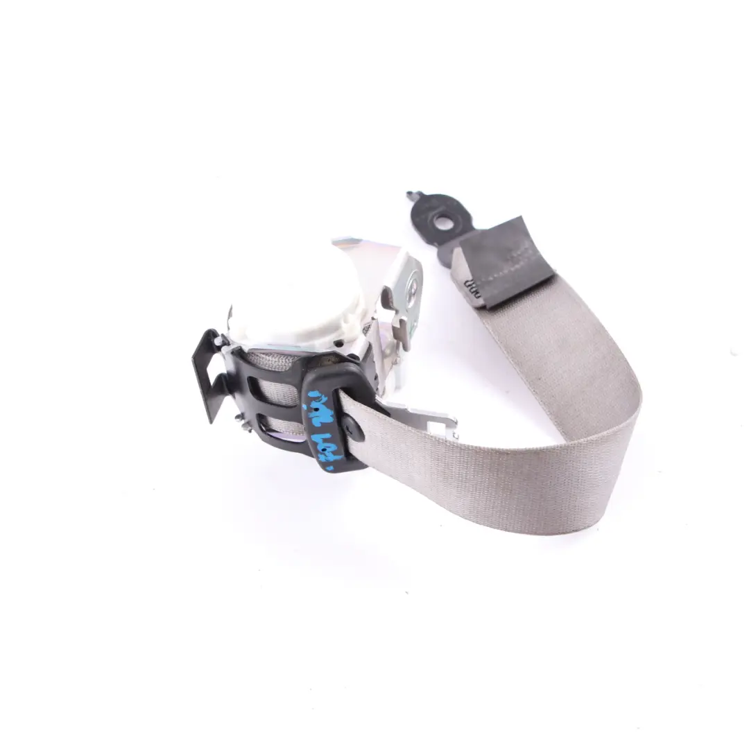 Belt BMW F01 F02 F10 Saloon Upper Rear Centre Middle Everest-Grau to Seat with Part number 9163243 Seat Belt BMW F01 F02 F10 Saloon Upper Rear Centre Middle Everest-Grau - SKU 9163243 - Part number 9163243