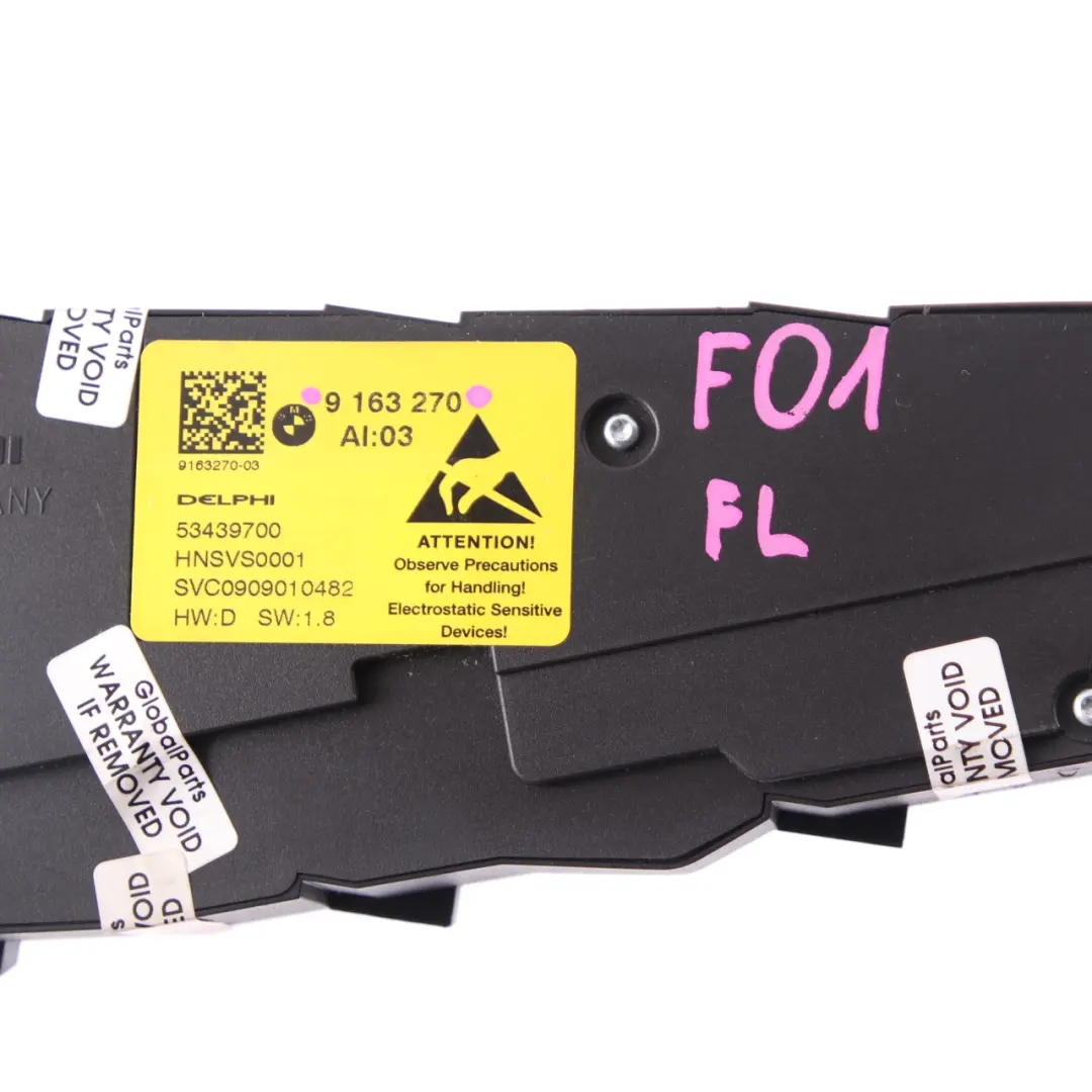  Switch Seat BMW F01 F02 F10 F11 Adjusting Button Front Left N/S - SKU 9163270 - Part number 9163270