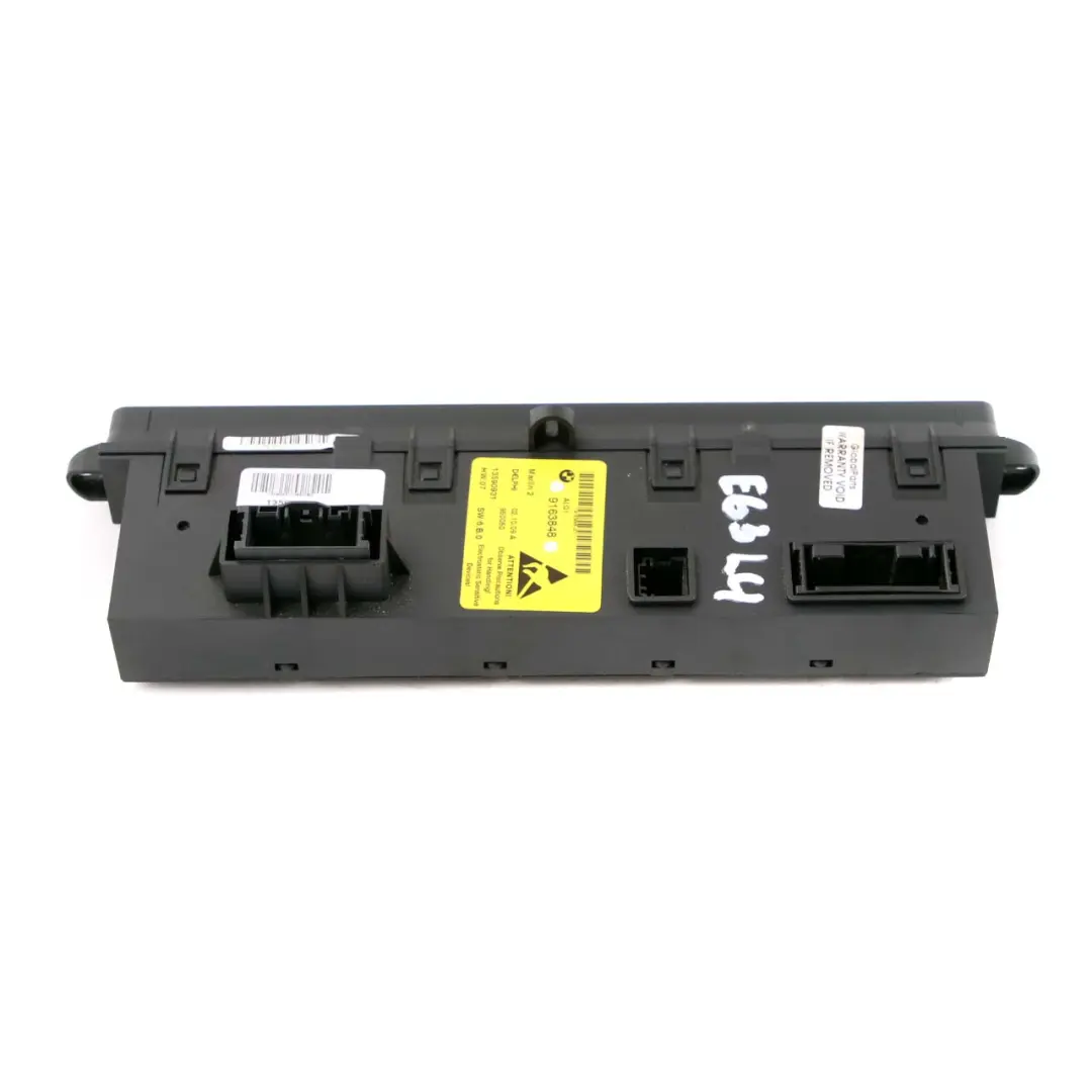  Interruptor Consola Central BMW E63 LCI Panel de PDC DTC Asiento Heather - SKU 9163848 - Número de pieza 9163848