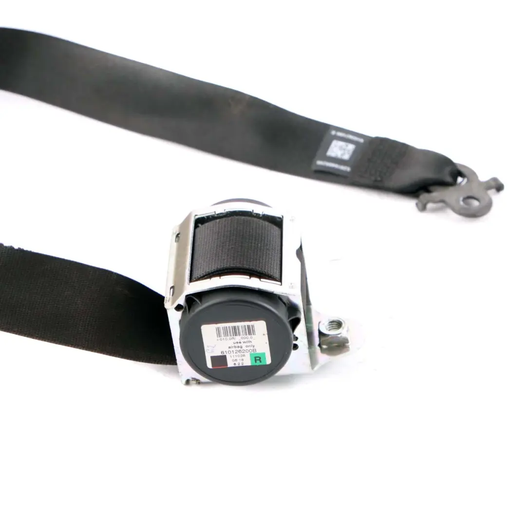 BMW F01 F10 F11 Seatbelt Front Upper Belt Safety Seat Right O/S Black - SKU 9164052 - Part number 9164052