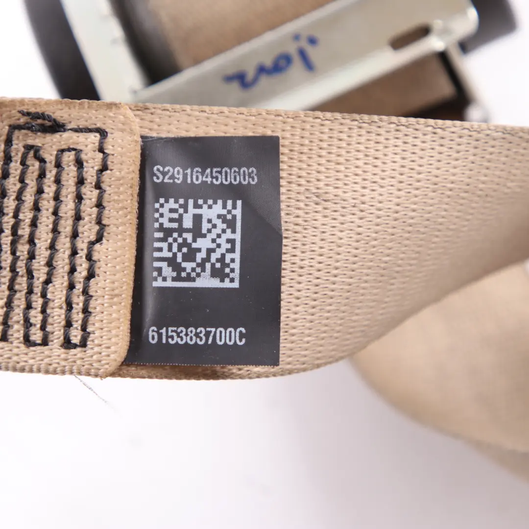 Belt BMW F10 F11 Upper Safety Seatbelt Front Right O/S Venetobeige to Seat with Part number 9164506 Seat Belt BMW F10 F11 Upper Safety Seatbelt Front Right O/S Venetobeige - SKU rhd-9164506 - Part number 9164506
