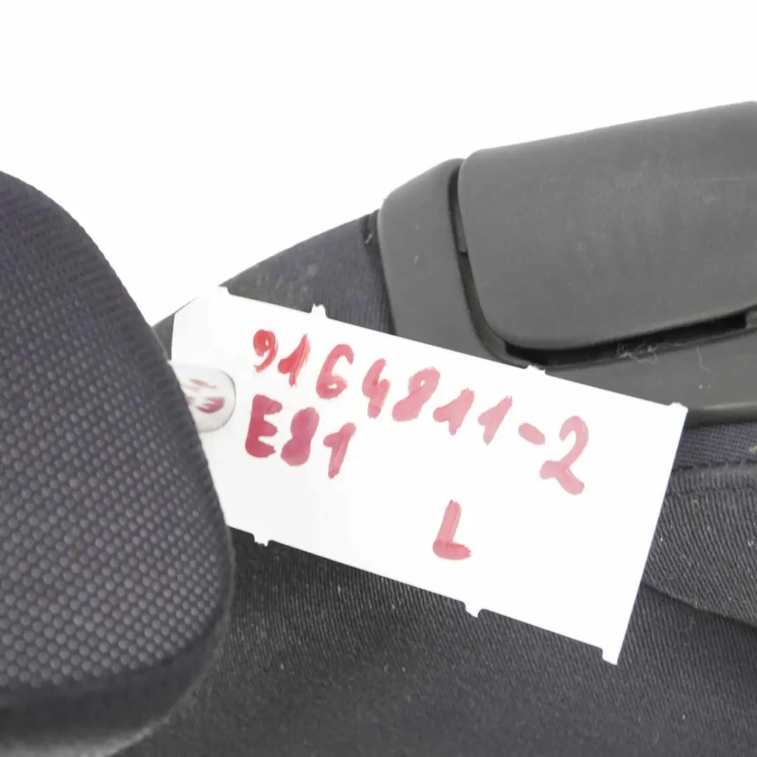 Sedile anteriore sinistro lato Tessuto Rete Antracite per BMW E81 E82 con numero di parte 9164811 BMW E81 E82 Sedile anteriore sinistro lato Tessuto Rete Antracite - SKU 9164811-2 - Numero di parte 9164811