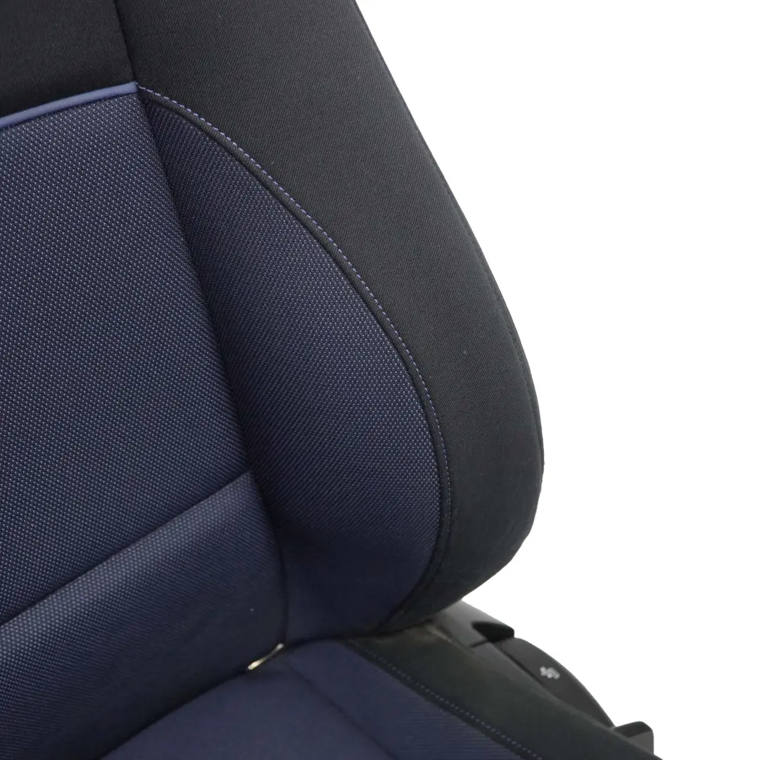 Front Left N/S Cloth Fabric Seat Side Monaco Blue to BMW E81 E82 M Sport with Part number 9164885 BMW E81 E82 M Sport Front Left N/S Cloth Fabric Seat Side Monaco Blue - SKU 9164885 - Part number 9164885