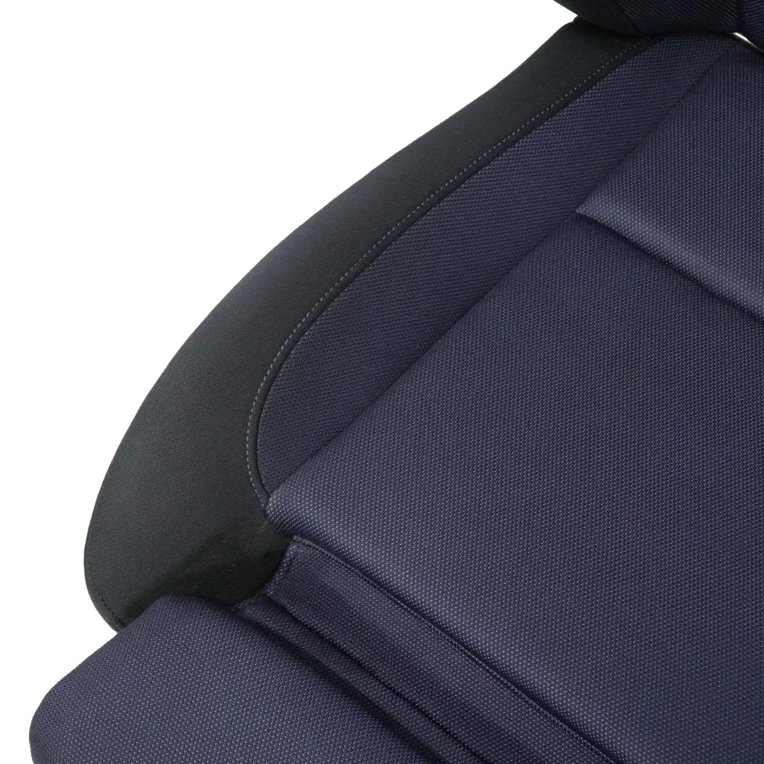 Front Left N/S Cloth Fabric Seat Side Monaco Blue to BMW E81 E82 M Sport with Part number 9164885 BMW E81 E82 M Sport Front Left N/S Cloth Fabric Seat Side Monaco Blue - SKU 9164885 - Part number 9164885