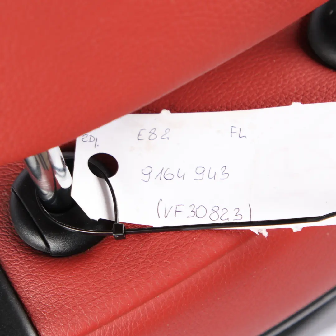  Front Seat BMW E82 Left N/S Passenger M Sport Red Leather Boston Korall Red - SKU 9164943 - Part number 9164943