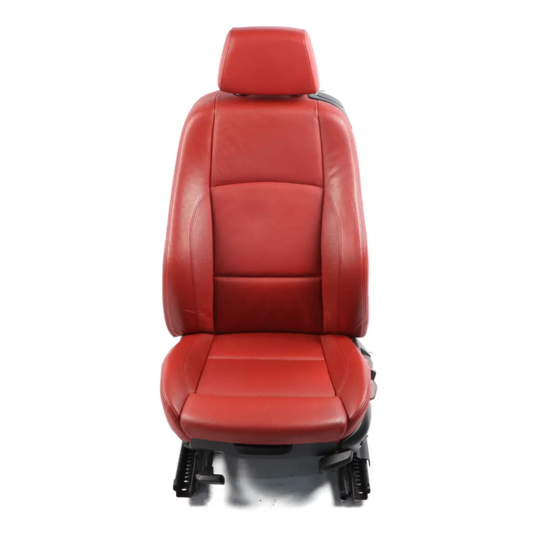Front Seat M Sport Left N/S Interior Leather Boston Korall Red to BMW E82 with Part number 9164943 BMW E82 Front Seat M Sport Left N/S Interior Leather Boston Korall Red - SKU 9164943-1 - Part number 9164943
