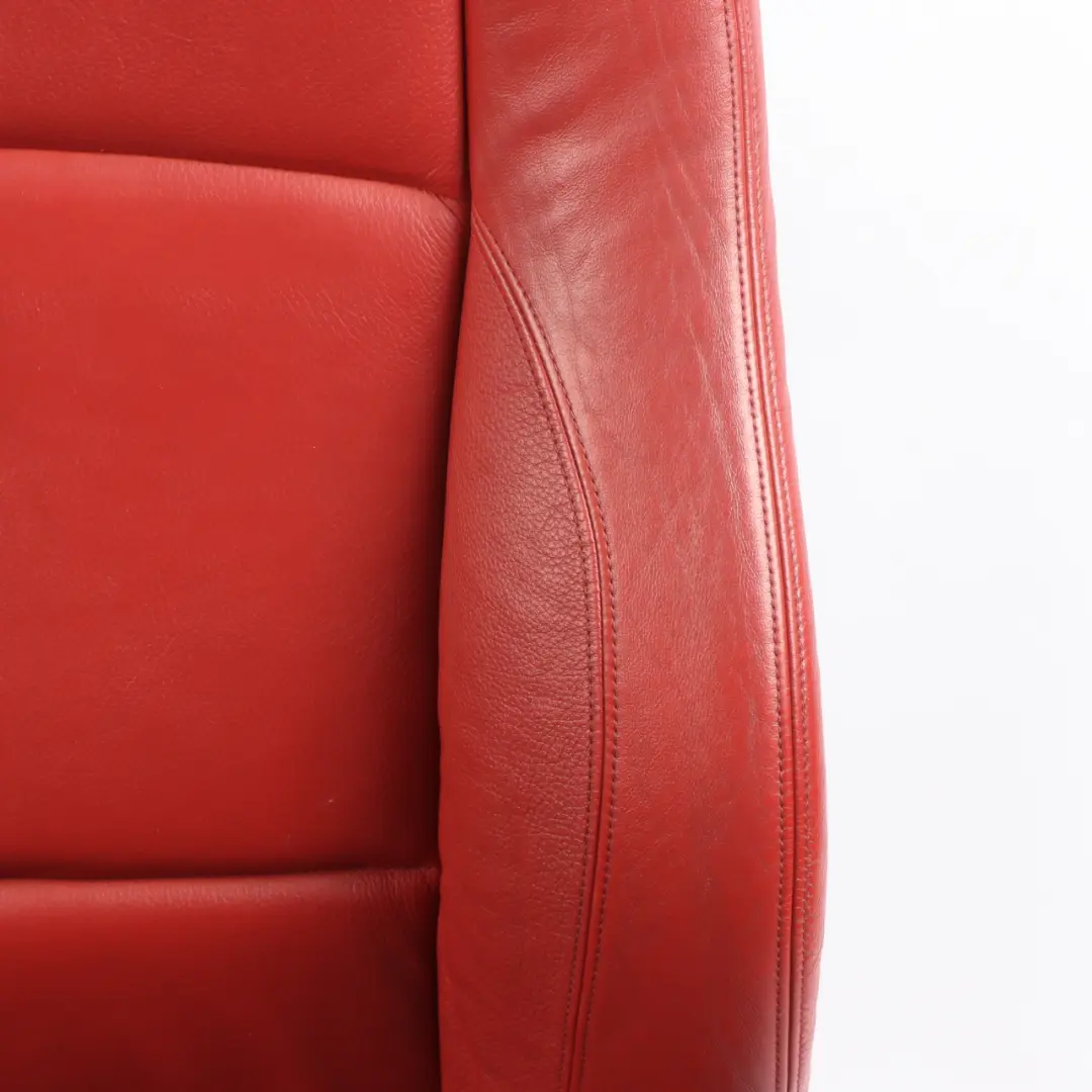 Front Seat M Sport Left N/S Interior Leather Boston Korall Red to BMW E82 with Part number 9164943 BMW E82 Front Seat M Sport Left N/S Interior Leather Boston Korall Red - SKU 9164943-1 - Part number 9164943