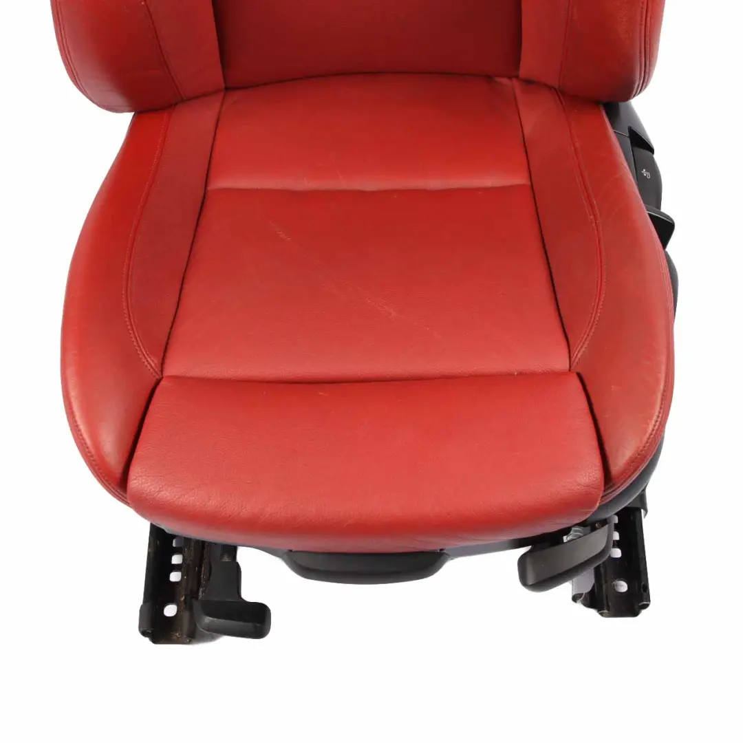  Front Seat BMW E82 Left N/S Passenger M Sport Red Leather Boston Korall Red - SKU 9164943 - Part number 9164943