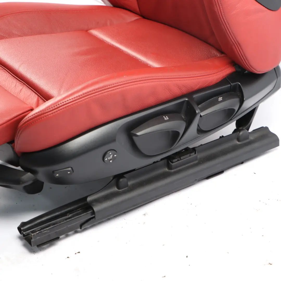 Front Seat M Sport Left N/S Interior Leather Boston Korall Red to BMW E82 with Part number 9164943 BMW E82 Front Seat M Sport Left N/S Interior Leather Boston Korall Red - SKU 9164943-1 - Part number 9164943