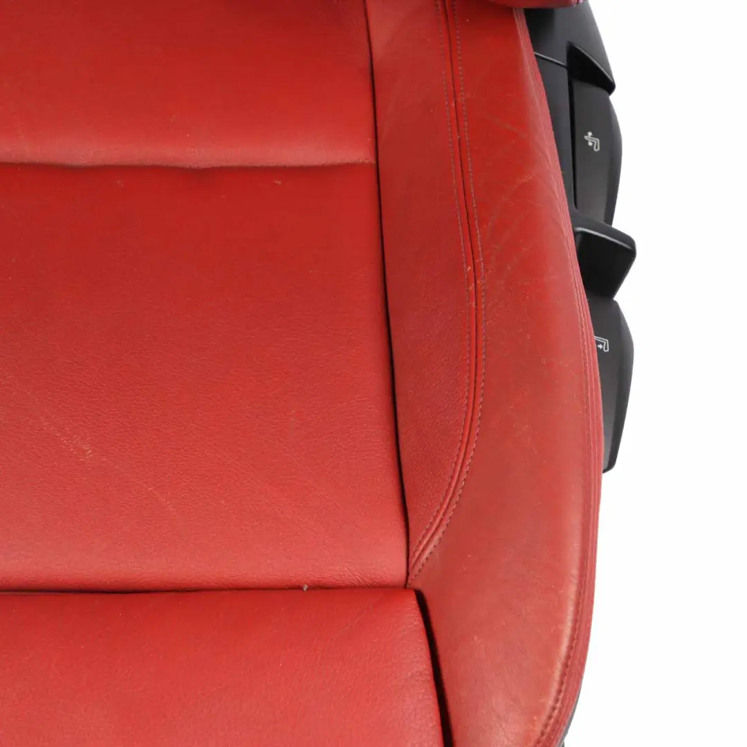  Front Seat BMW E82 Left N/S Passenger M Sport Red Leather Boston Korall Red - SKU 9164943 - Part number 9164943