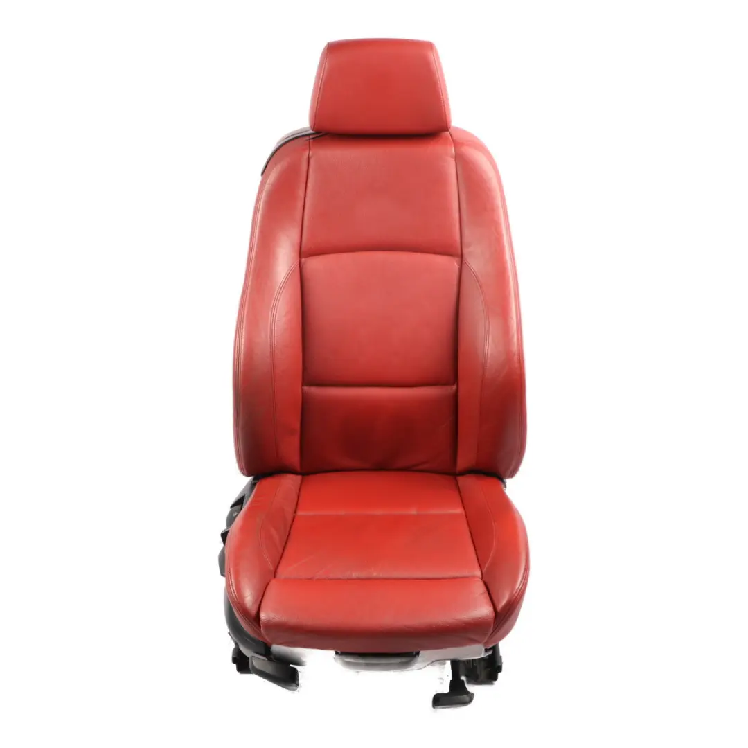 Front Seat M Sport Right O/S Interior Leather Boston Korall Red to BMW E82 with Part number 9164944 BMW E82 Front Seat M Sport Right O/S Interior Leather Boston Korall Red - SKU 9164944-1 - Part number 9164944