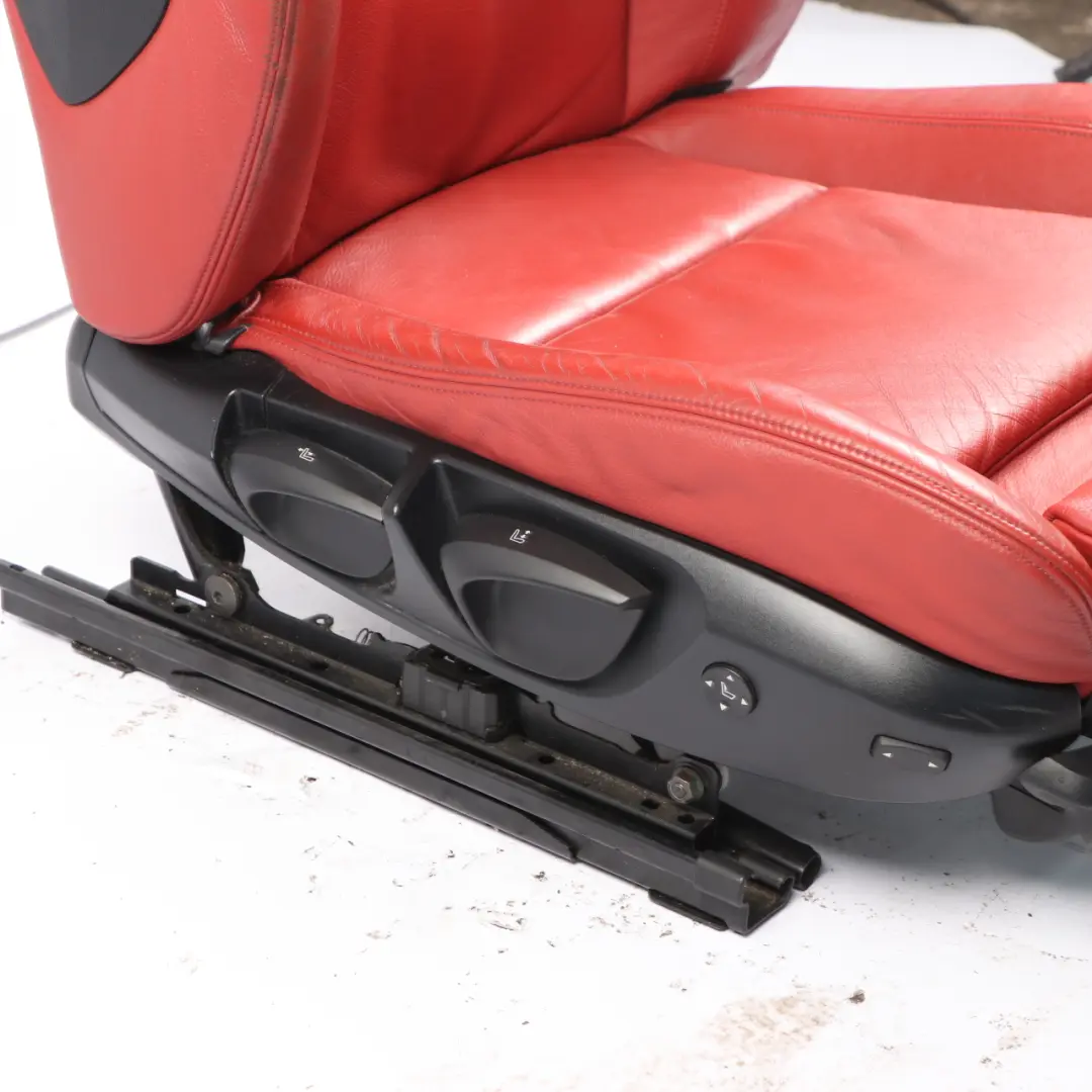 Front Seat M Sport Right O/S Interior Leather Boston Korall Red to BMW E82 with Part number 9164944 BMW E82 Front Seat M Sport Right O/S Interior Leather Boston Korall Red - SKU 9164944-1 - Part number 9164944